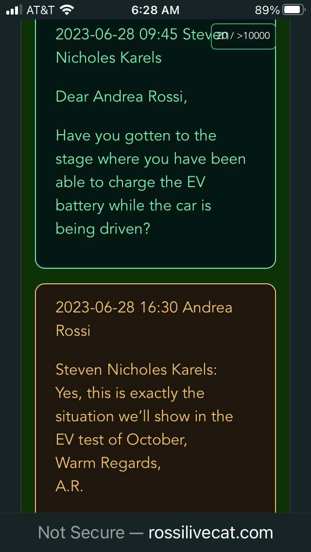 Tesla Cybertruck Infinite Range with Ecat SKL "Cold Fusion" Cell Rossi Progress Update