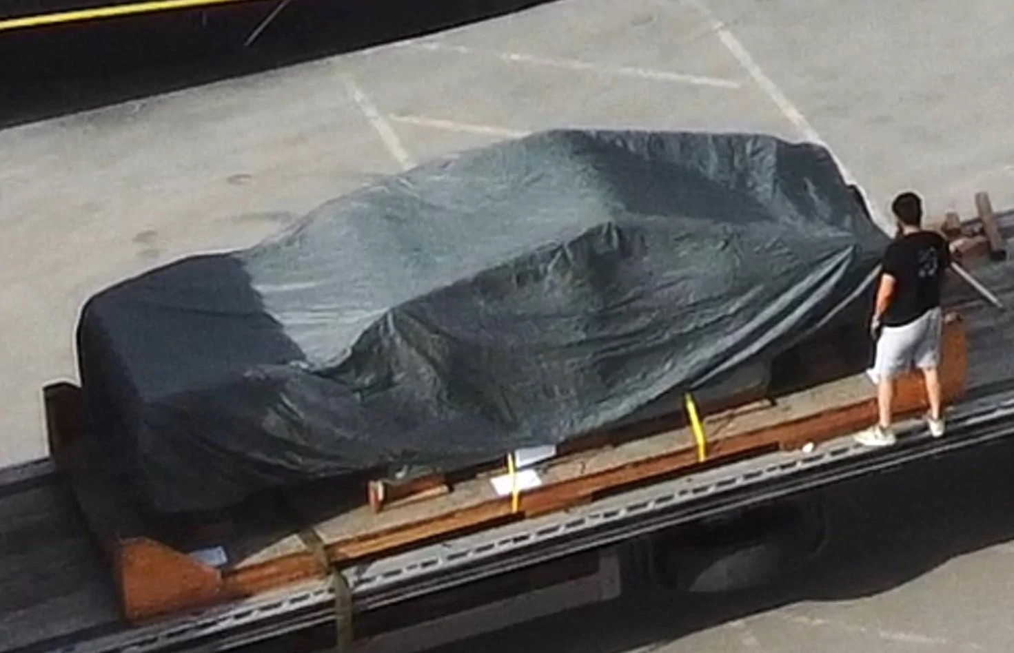 Tesla Cybertruck Cybertruck frame spotted leaving Giga Texas! [6/30/23] 📸 Tesla Cybertruck frame shell leaving Giga Texas