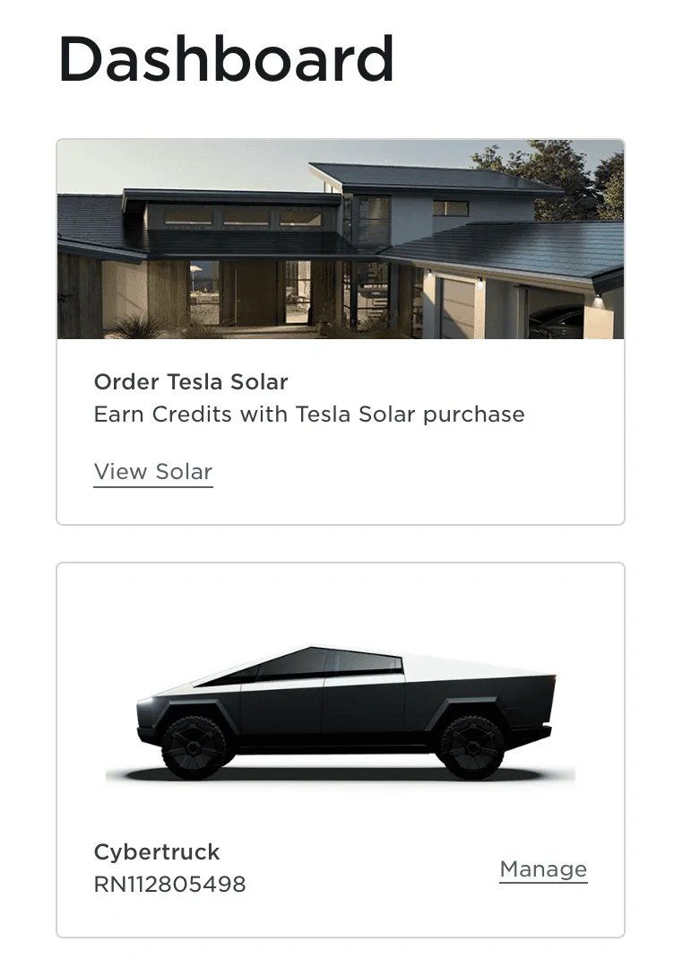Tesla Cybertruck Anyone else get a 404 error when you click on your reservation? Screenshot 2023-07-04 at 10.05.12 AM