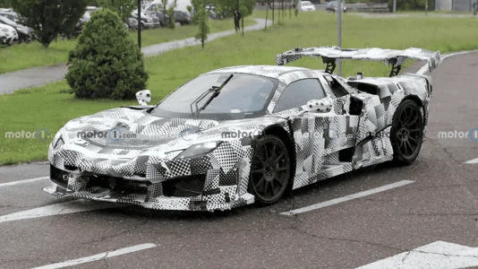 Tesla Cybertruck FERRARI Hypercar channels its inner Cybertruck 1688497592406