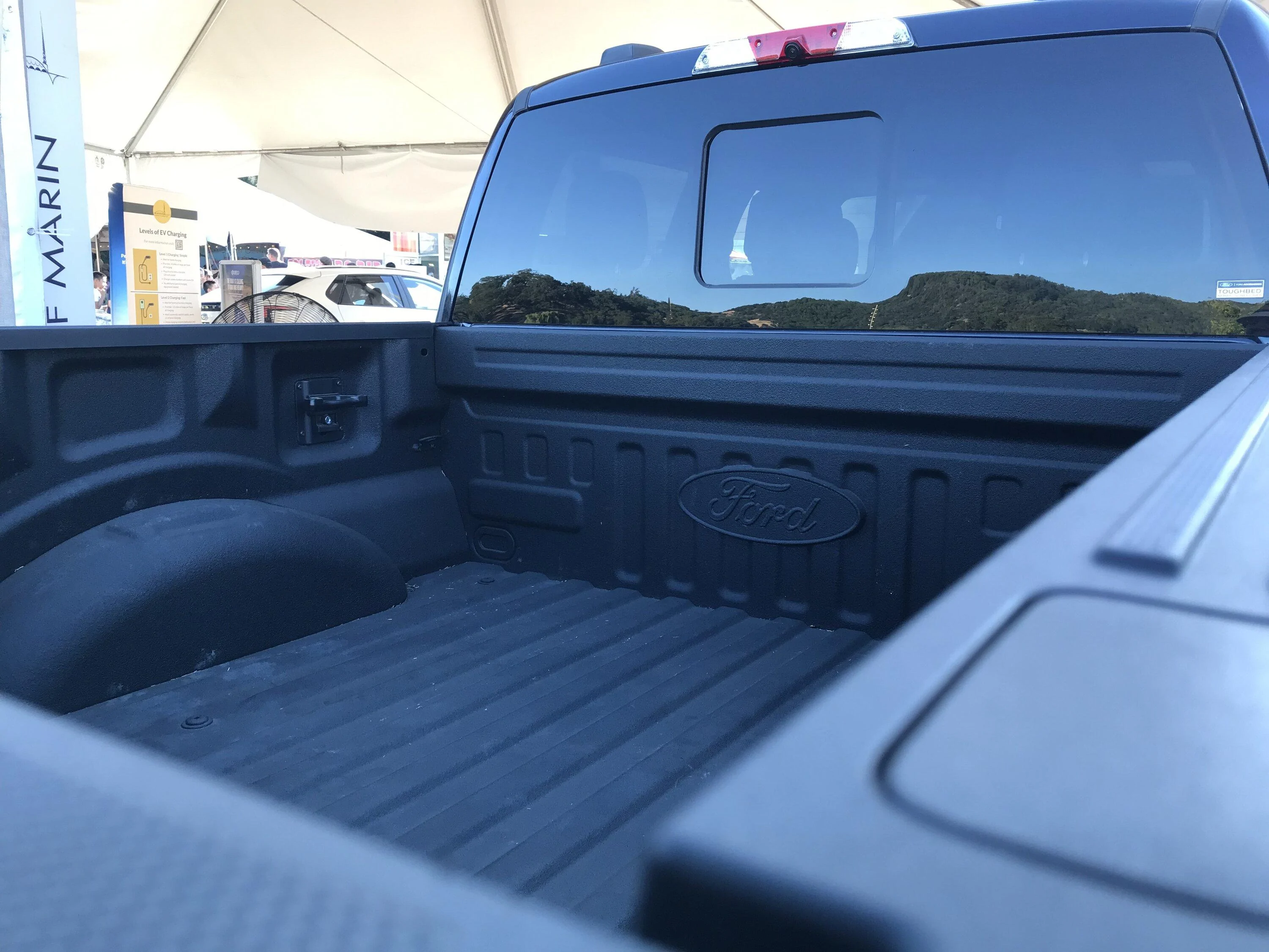 Tesla Cybertruck Lightning frunk and outlets A0D9A1F9-2CED-4667-8A4A-D15F08A8B8E3