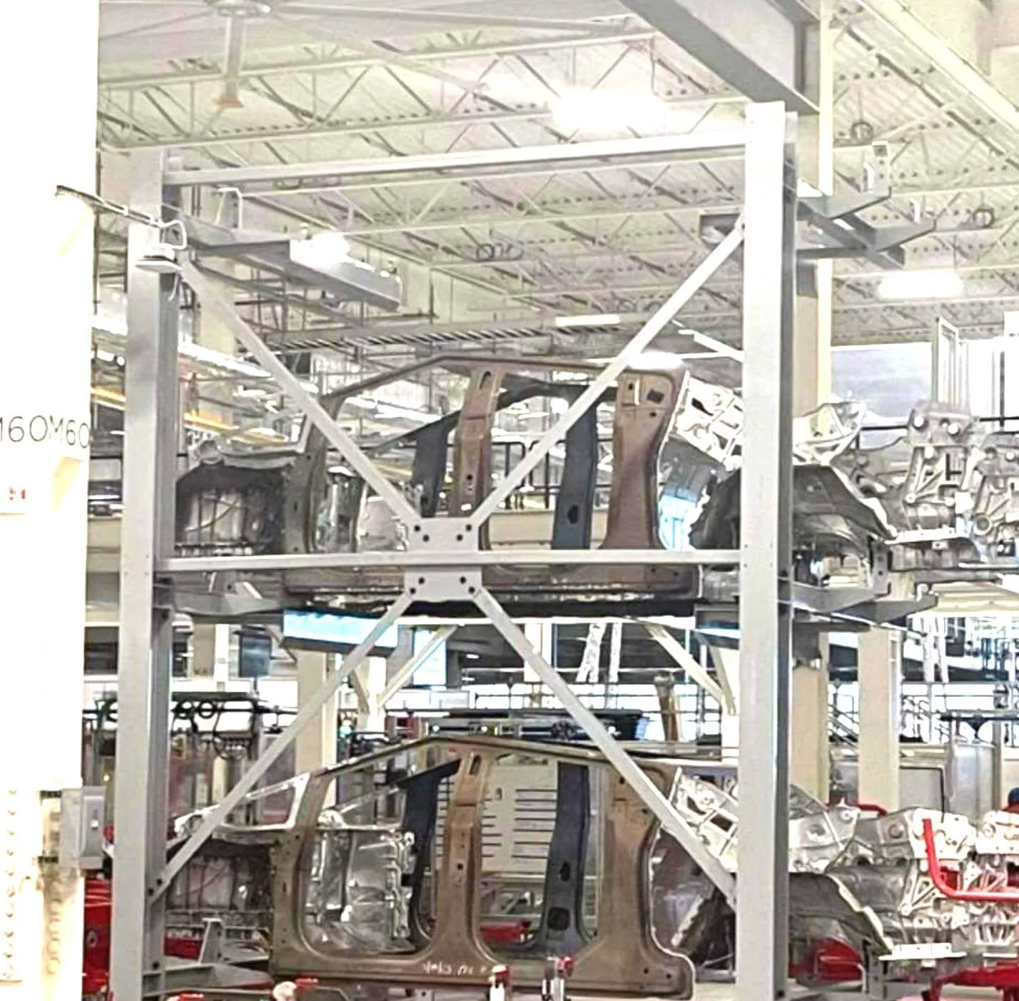 Tesla Cybertruck Cybertruck BIW body-in-white frames with front/rear castings 🤩 [7/11/23] Tesla Cybertruck frames castings