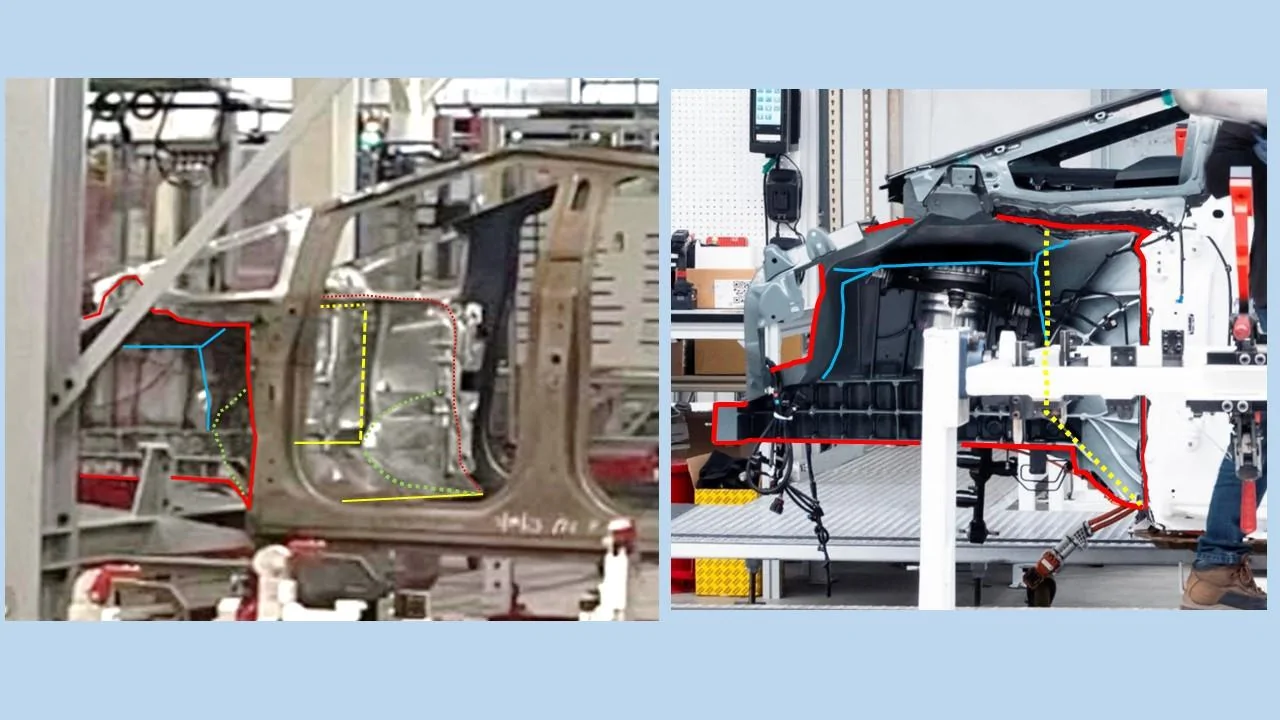 Tesla Cybertruck Cybertruck Front Casting Analysis (and Frunk Implications) - 3 vs 2 Chickens Slide8