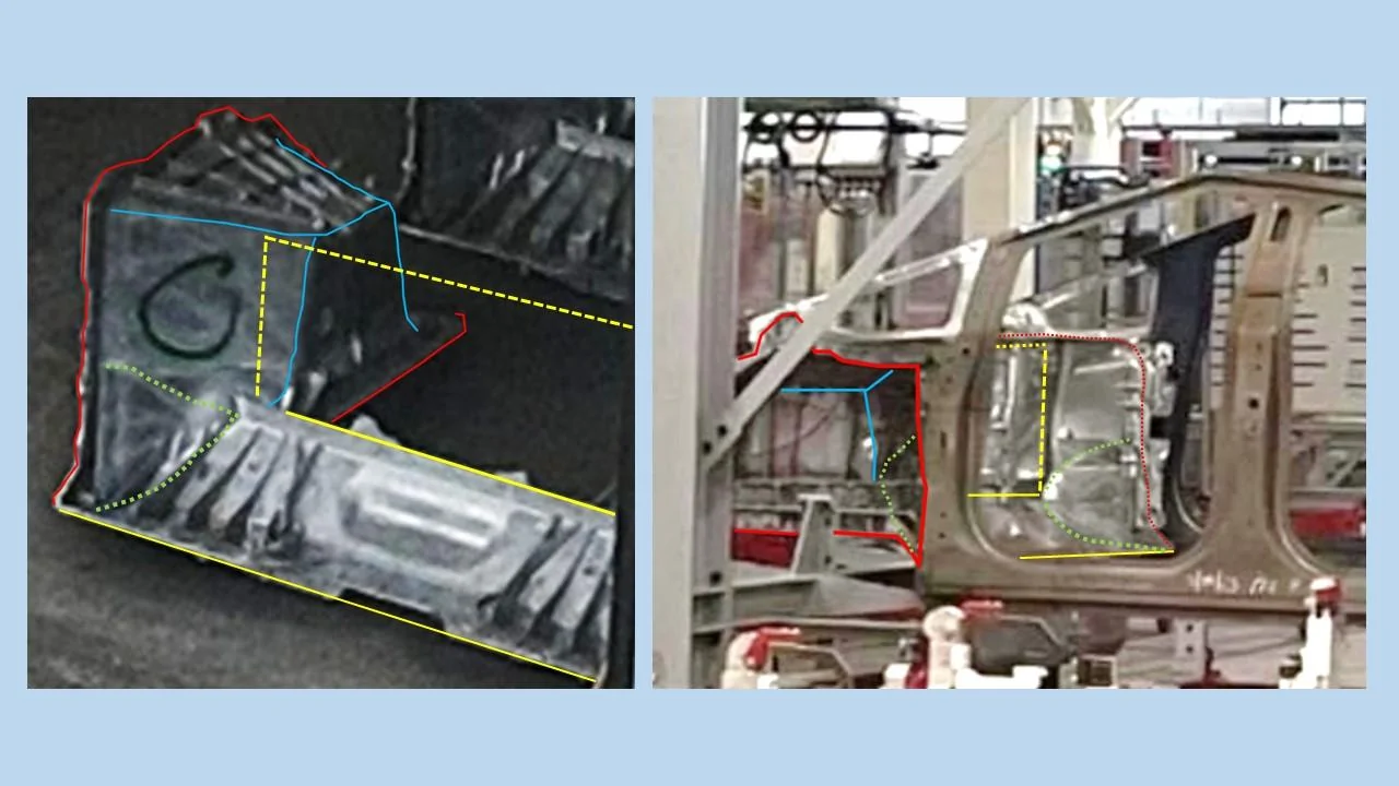 Tesla Cybertruck Cybertruck Front Casting Analysis (and Frunk Implications) - 3 vs 2 Chickens Slide7