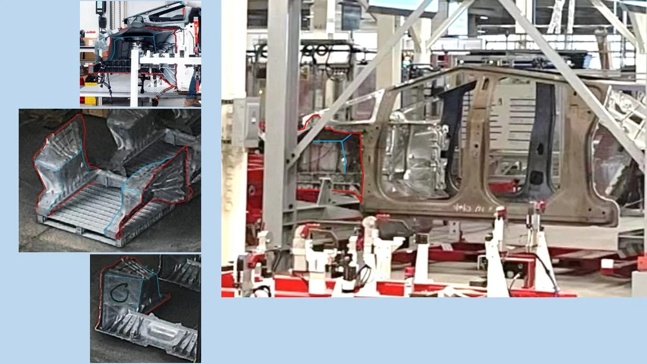 Tesla Cybertruck Cybertruck Front Casting Analysis (and Frunk Implications) - 3 vs 2 Chickens Slide6