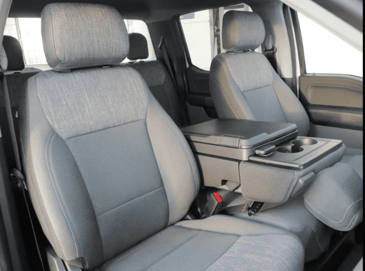 Tesla Cybertruck Most 80-81" wide ICE competitors have option for 3-seat front row 1689289310954