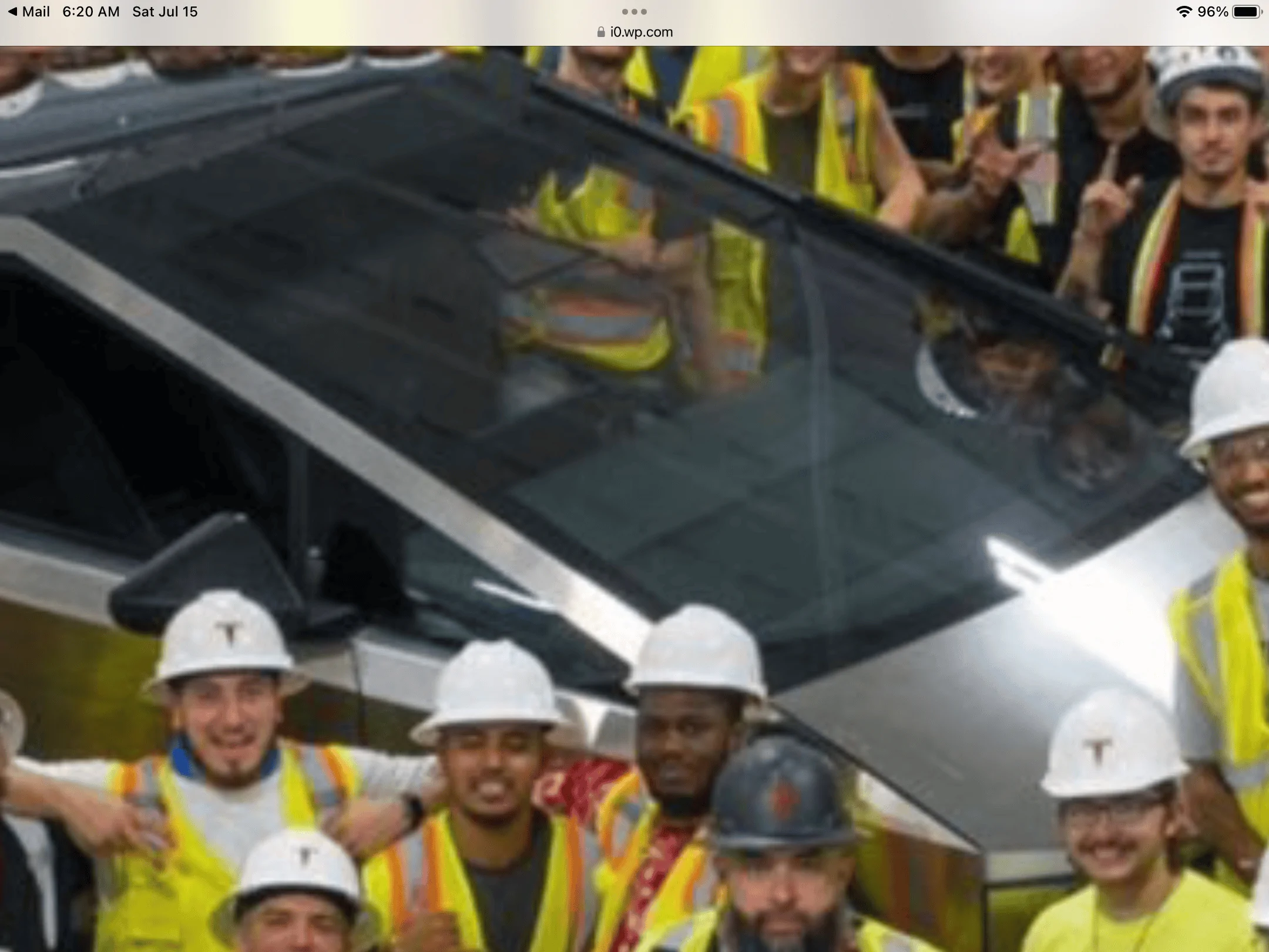 Tesla Cybertruck Tesla: "First Cybertruck Built at Giga Texas! 🤠" 20AD51E9-636B-4048-938E-E741FDE1159F