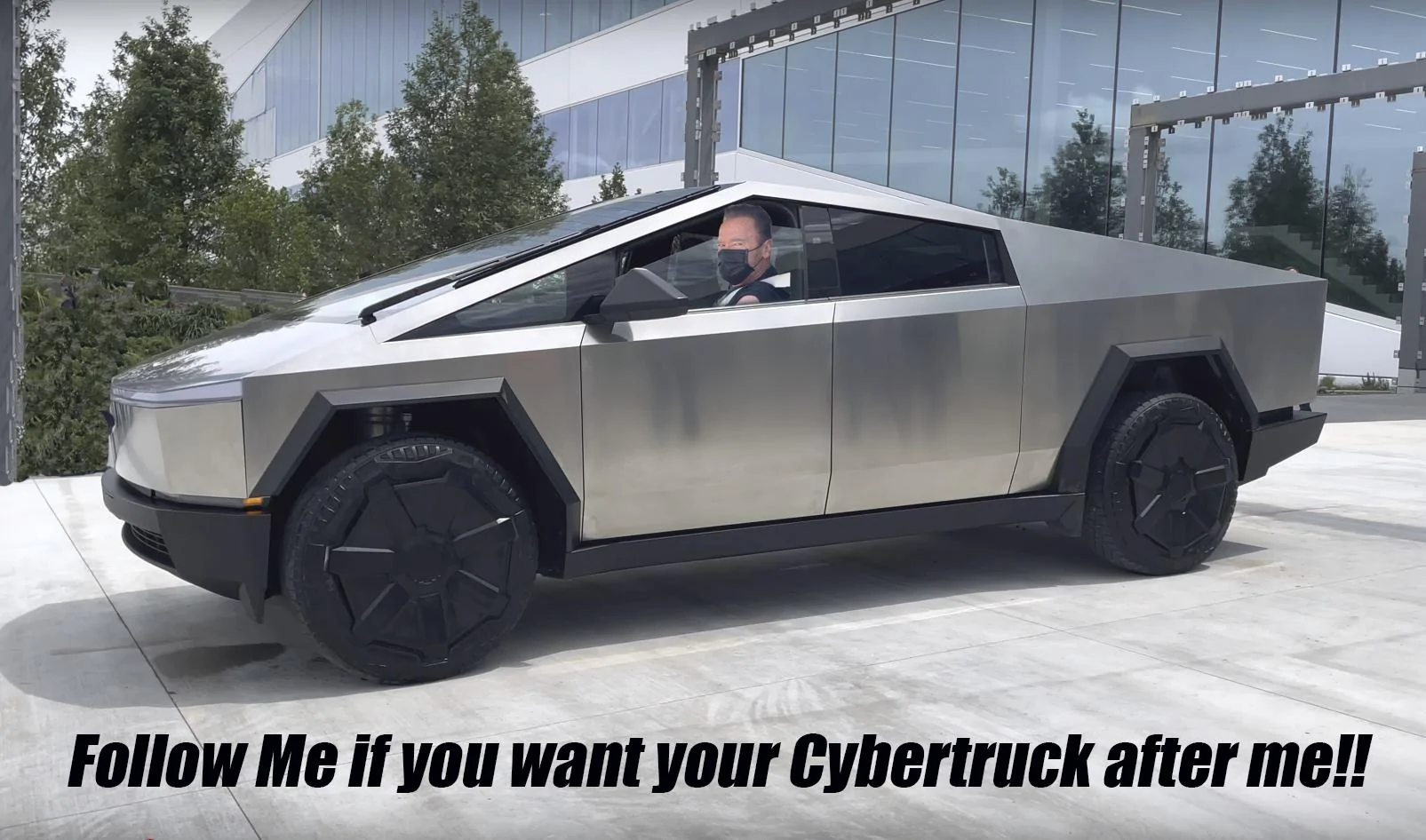 Tesla Cybertruck First Cybertruck Produced at Giga Texas Exits Into The Wild Unknown After Me Arnold