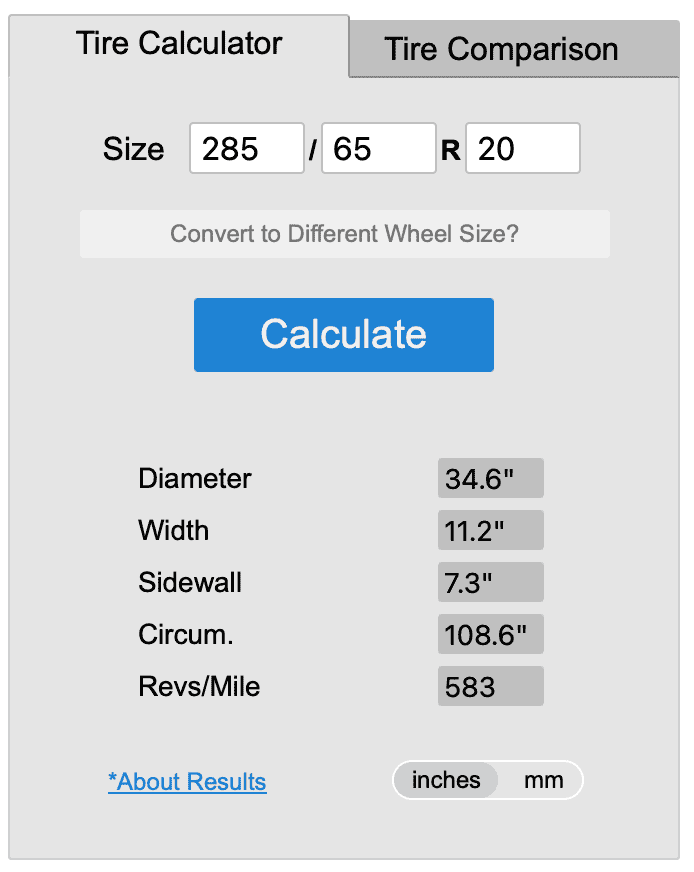 Tesla Cybertruck Tire size? Screenshot 2023-07-20 at 11.47.12 AM