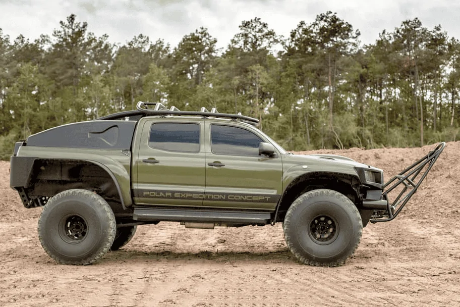 Tesla Cybertruck Modified Nissan Ariya, pole-to-pole 1690131441076
