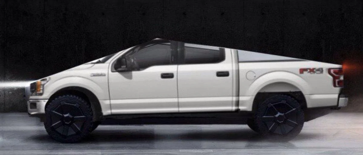 Tesla Cybertruck Cybertruck wrapped like an ICE F-150 🧐 Frunk Open Look (No Tub Installed) 4093FB56-8134-4DBC-B43A-044F0A5A1F04