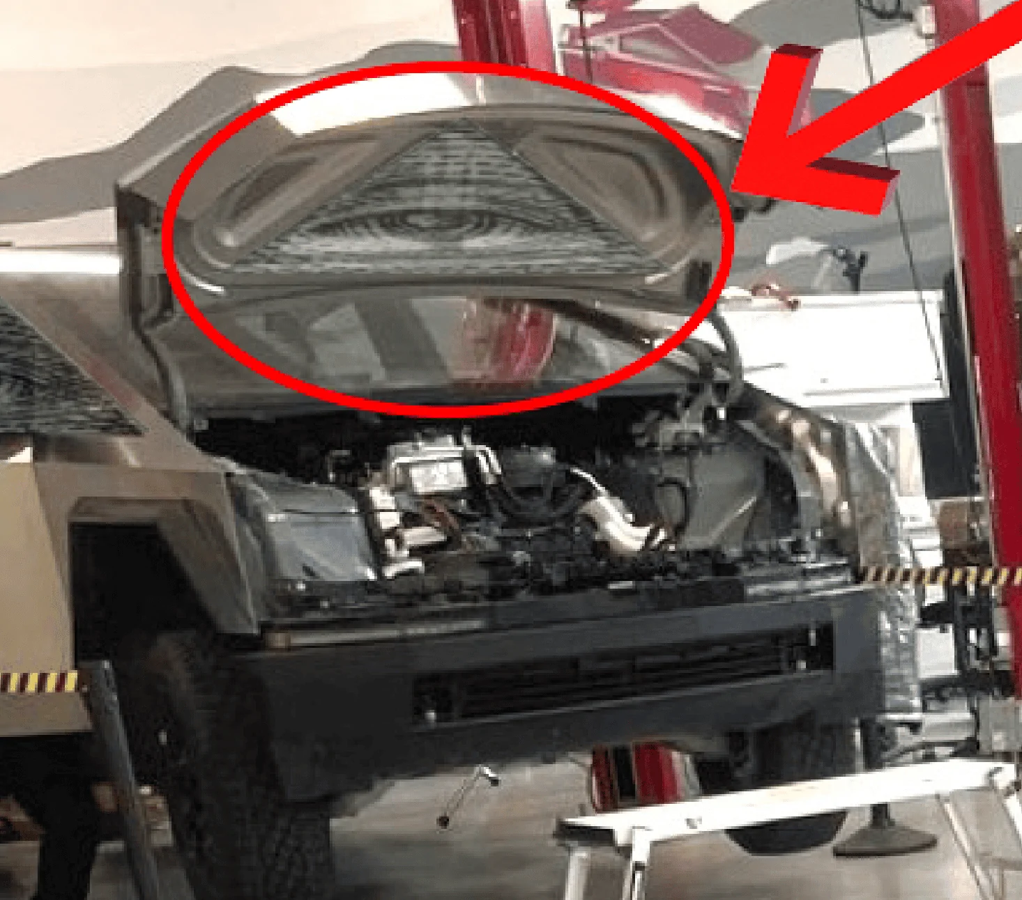 Tesla Cybertruck Cybertruck Front Casting Analysis (and Frunk Implications) - 3 vs 2 Chickens Screen Shot 2023-07-23 at 10.06.22 PM