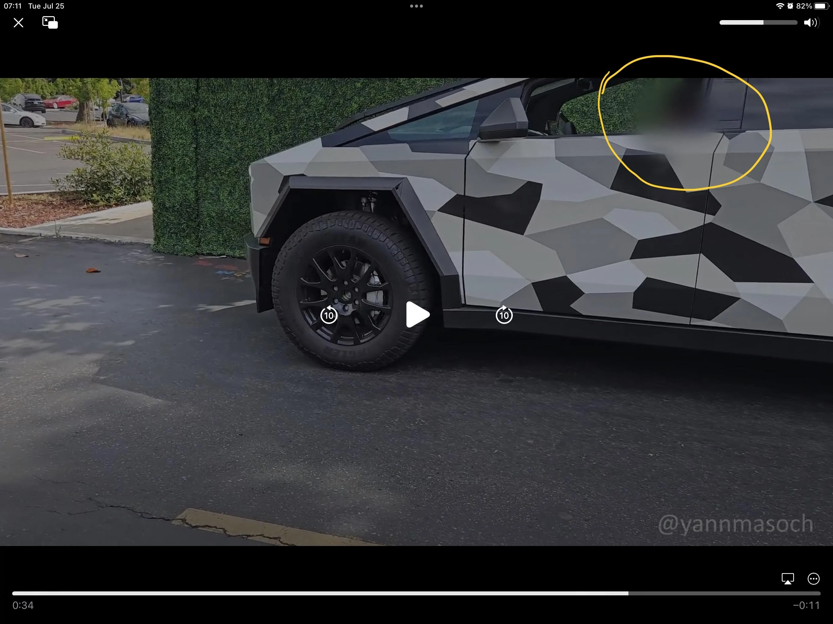 Tesla Cybertruck HD Walkaround Video of Camo Beta Cybertruck! IMG_1343