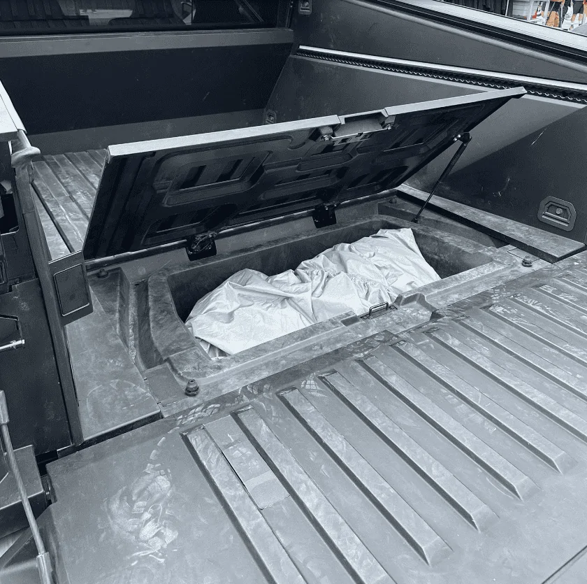 Tesla Cybertruck So the Cybertruck fits in a garage (at under 19ft long)... But was the size reduction worth it for you? 1690316265871