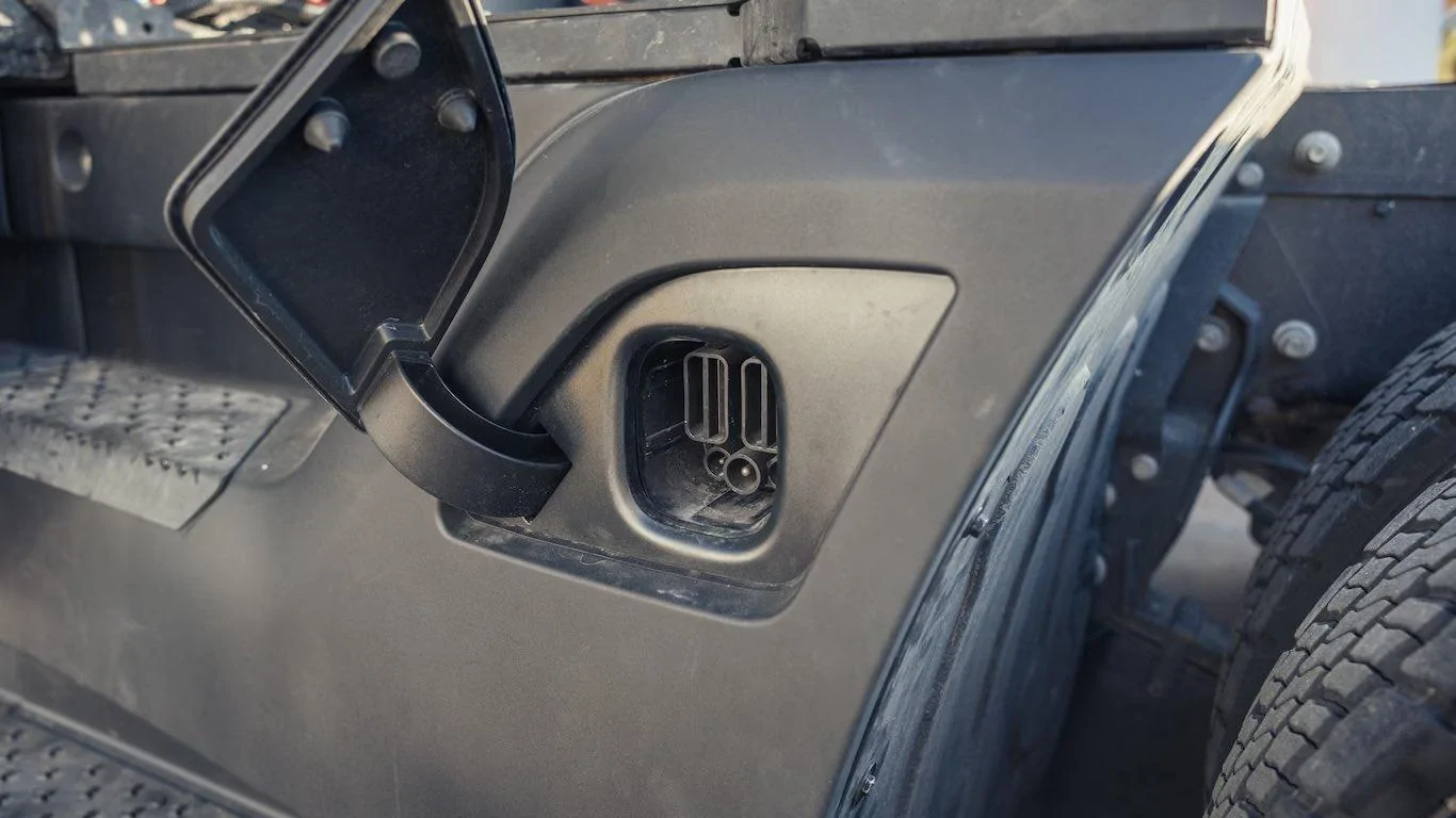 Tesla Cybertruck Cybertruck Megacharger compatibility possible? After Megacharger stall for smaller vehicles spotted 1690465078118