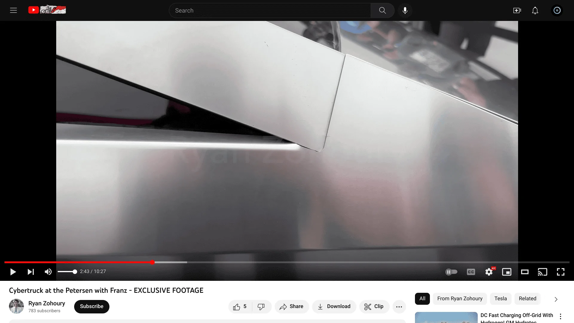 Tesla Cybertruck 3mm stainless steel - wow Screenshot 2023-07-02 2.18.25 PM