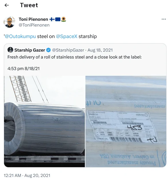 Tesla Cybertruck 3mm stainless steel - wow 1690989776069