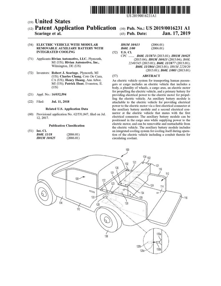 Tesla Cybertruck How much would you pay for a range extender. ivian-auxiliary-battery-module-patent-filing-1-jpg