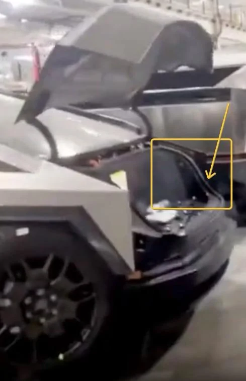 Tesla Cybertruck New leaked video! Many Cybertrucks production completed w/ new wheel design + finished frunks! Rm4K4v2