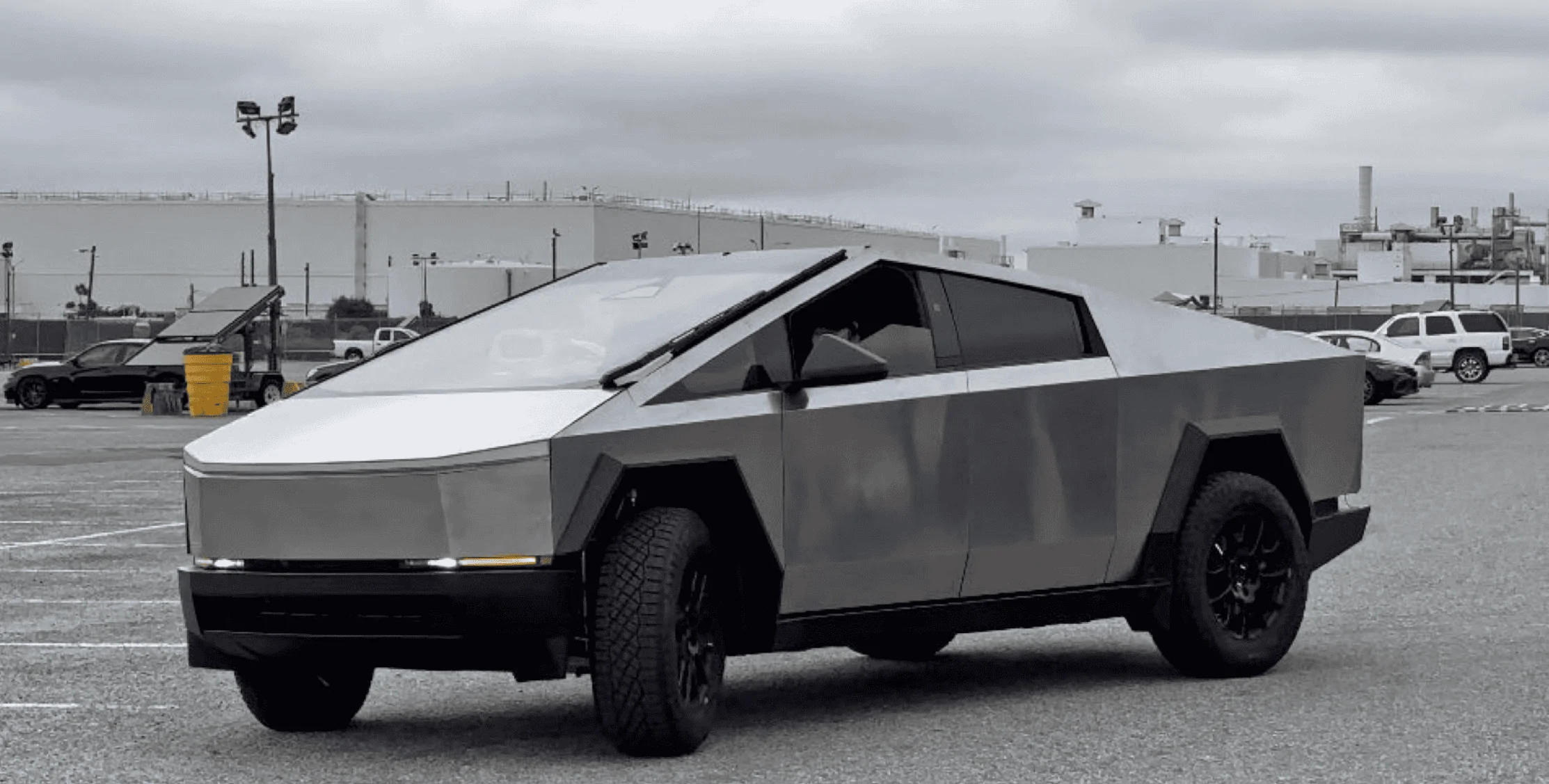 Tesla Cybertruck [Video added] Cybertruck black interior, dashboard, frunk tub (in bed) - while supercharging 1691412707694
