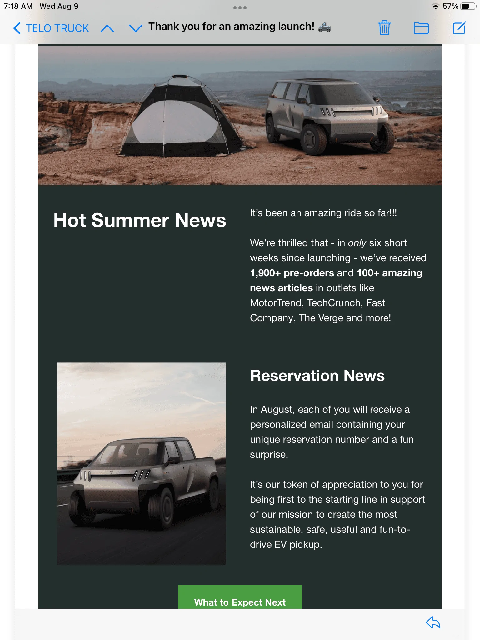 Tesla Cybertruck Telo EV Pickup Truck -- a good option for Crissa 64F52B7B-6699-4A30-AFCB-AF3E5F578B5D