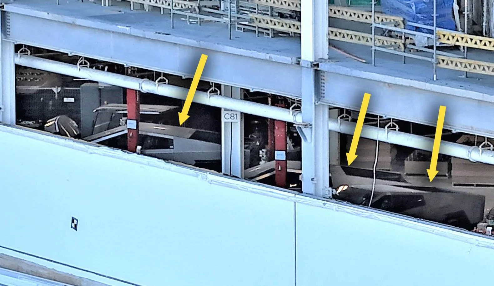 Tesla Cybertruck 4 Cybertrucks lined up inside Giga Texas factory F3Rc-AuXwAAgF_5