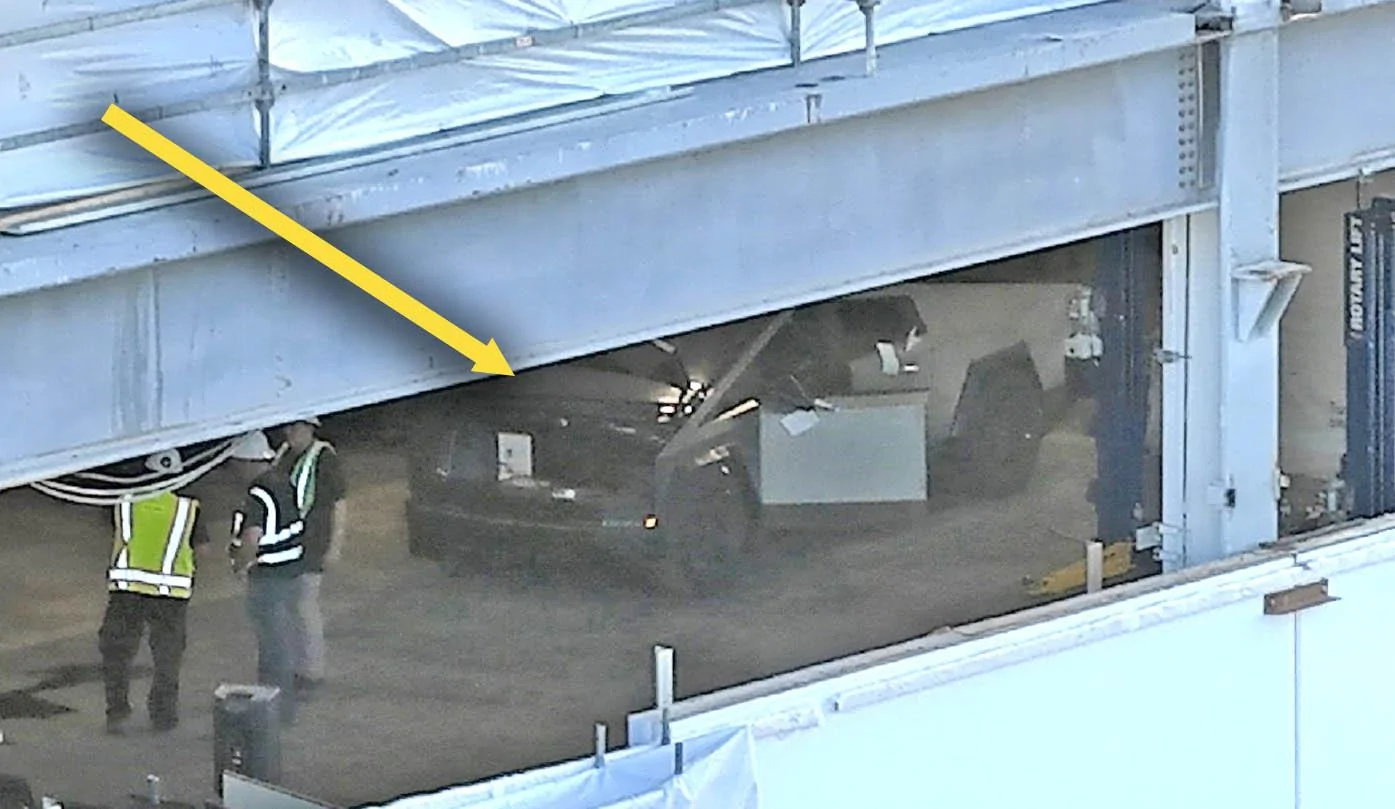 Tesla Cybertruck 4 Cybertrucks lined up inside Giga Texas factory 1691784117784