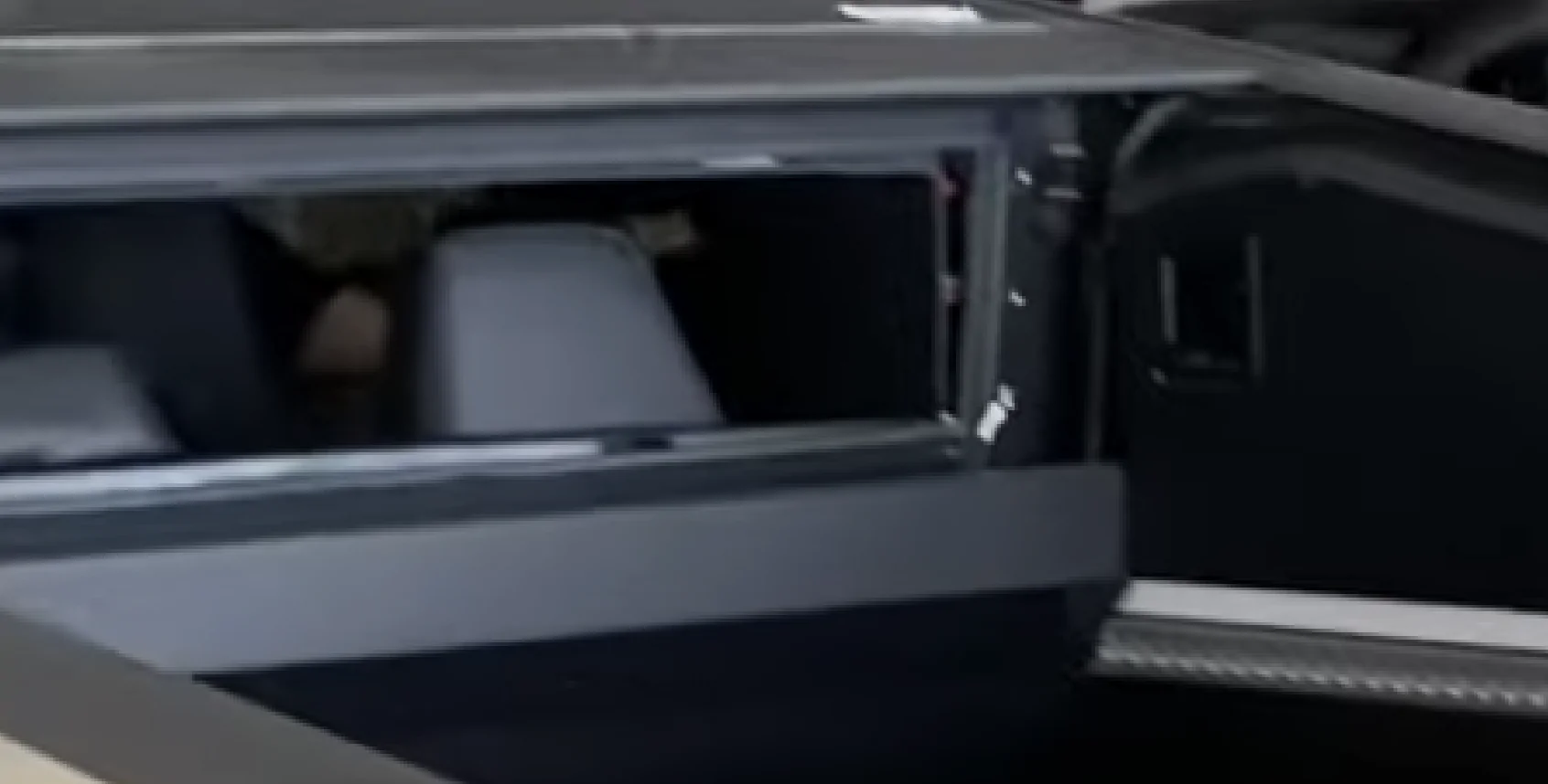 Tesla Cybertruck Cybertruck rear window down?! (photos from winter testing) 1691854075584