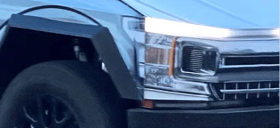 Tesla Cybertruck Cybertruck F-150 spotted driving around Palo Alto streets (8/14/23) 1692074447611