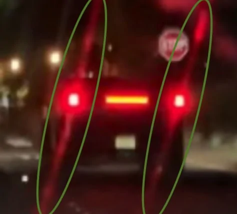 Tesla Cybertruck Digital camo Cybertruck in night time driving sighting [video] h89ty39-jpg