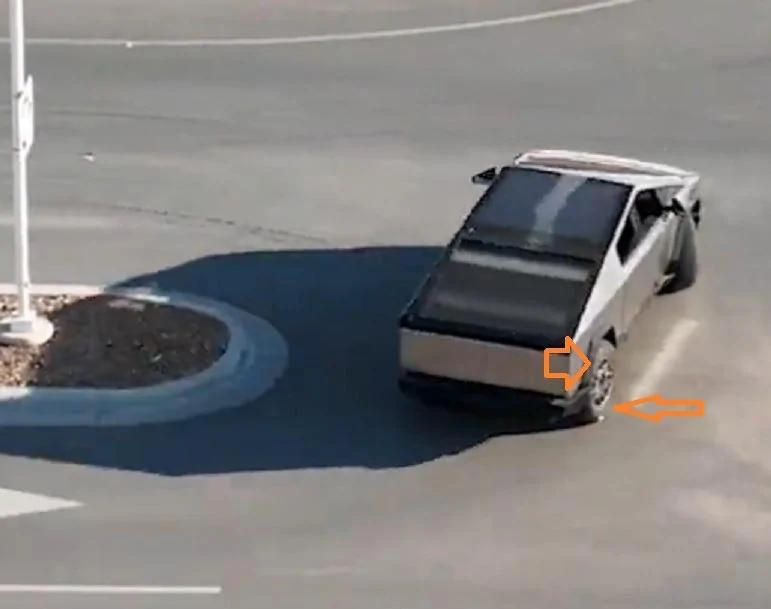 Tesla Cybertruck Video: Cybertruck driving in full daylight @ Giga Texas; good acceleration and turning radius (8/16/23) 0SSXJMN
