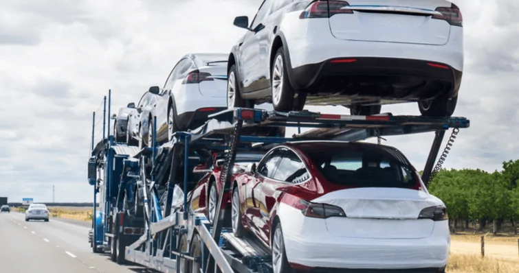 Tesla Cybertruck 9 Cybertrucks just arrived at Tesla Fremont factory today 8/17 1692311738170