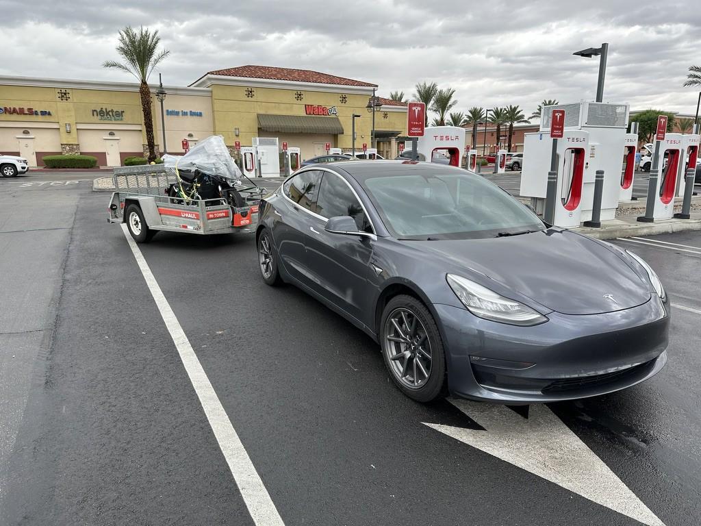 Tesla Cybertruck Towing my new Zero electric bike with the Tesla 1692632533671