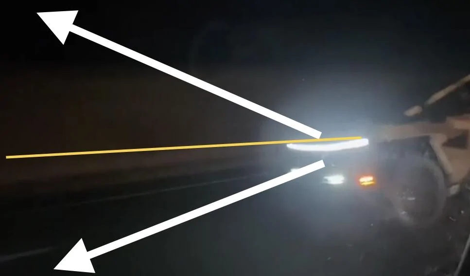 Tesla Cybertruck Video of Cybertruck at night -- all lights on + size comparison to Honda Pilot 8048EB38-246B-478A-8841-9E85DB1BE751
