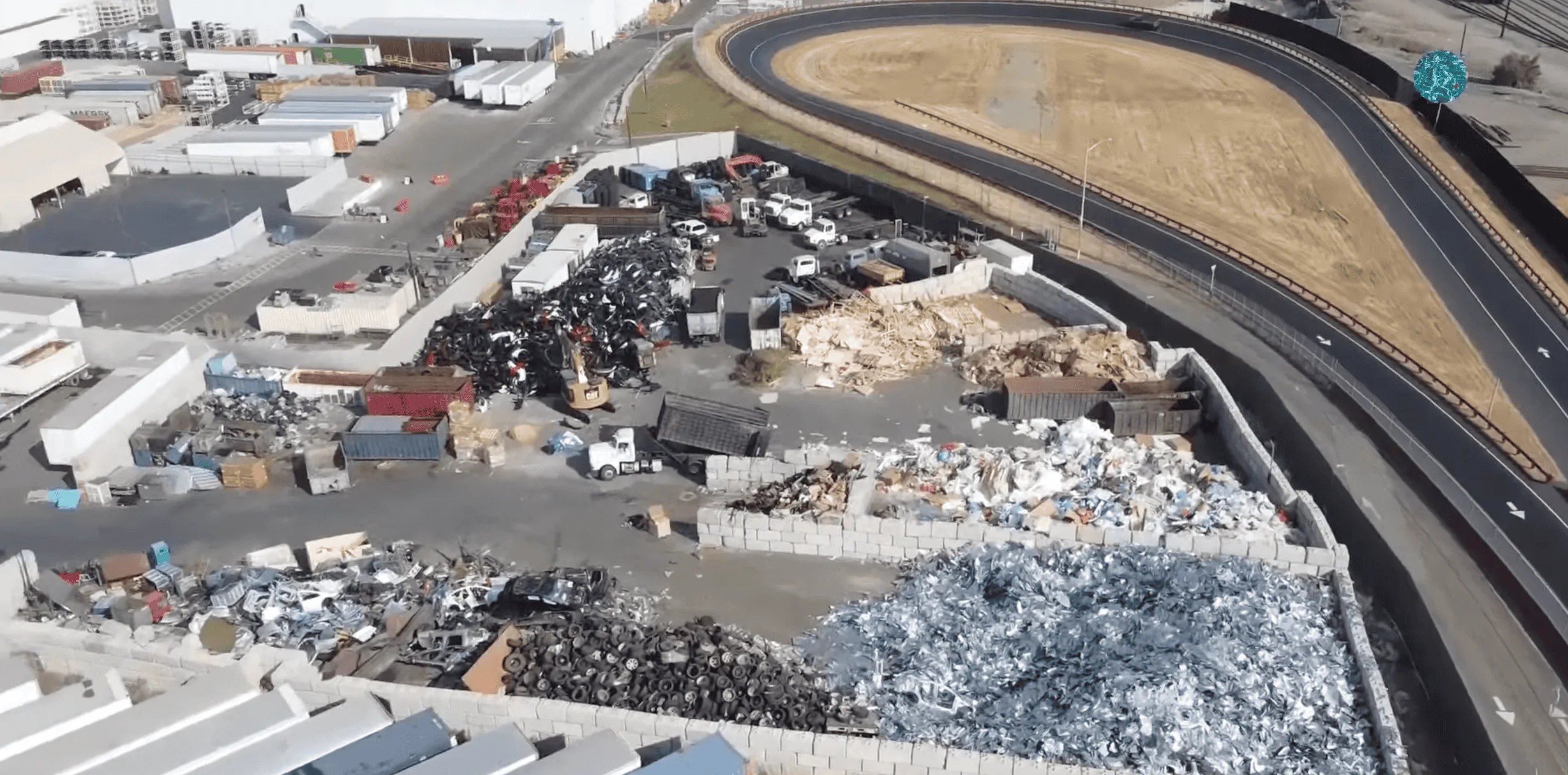 Tesla Cybertruck Fremont test track footage shows Cybertruck undergoing battery endurance test Screenshot 2023-08-23 at 8.45.09 AM