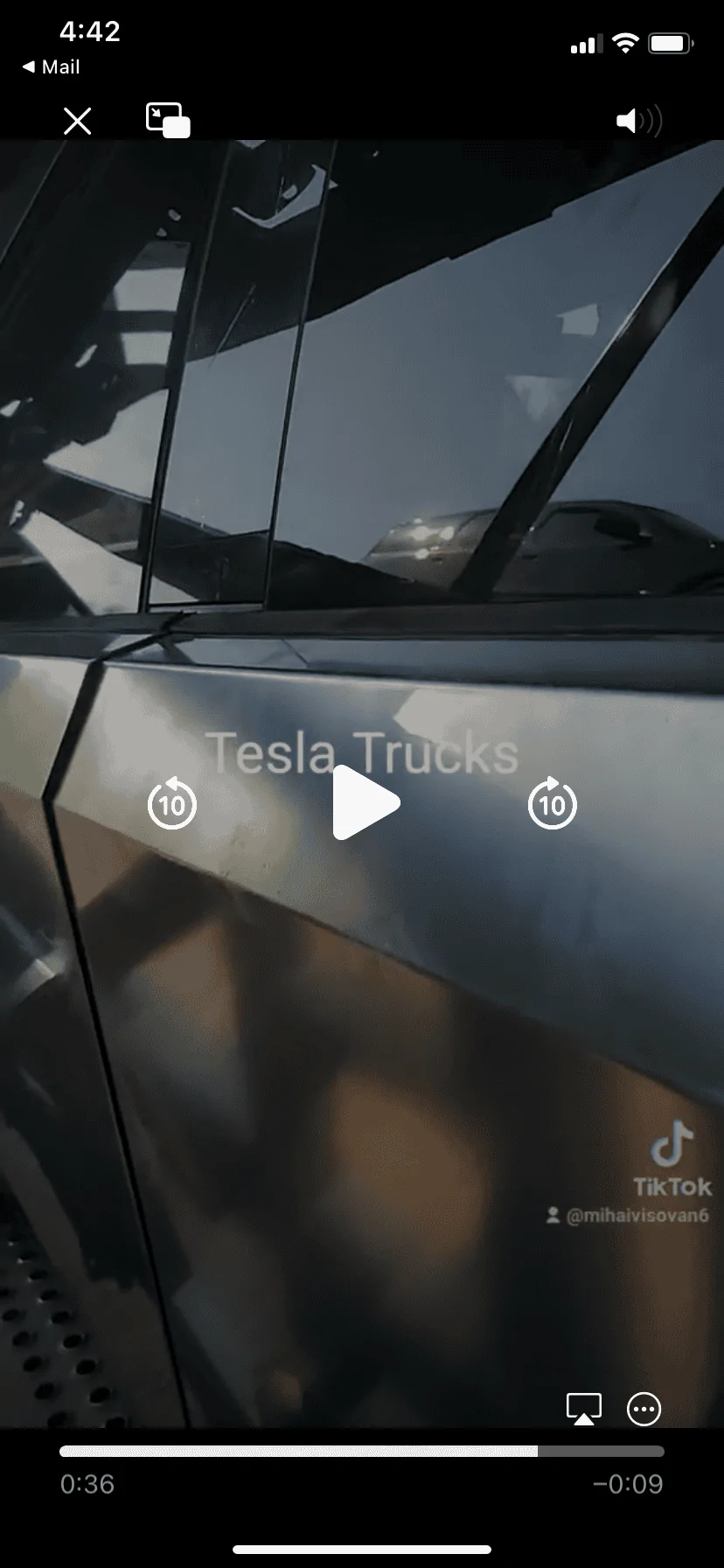 Tesla Cybertruck Musk responds to Cybertruck pricing and specs announcement question (8/23/23) IMG_0660