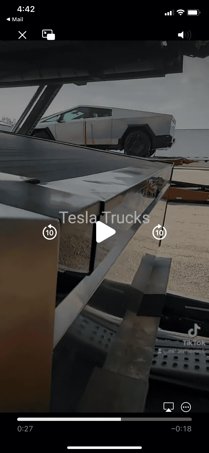 Tesla Cybertruck Musk responds to Cybertruck pricing and specs announcement question (8/23/23) IMG_0659