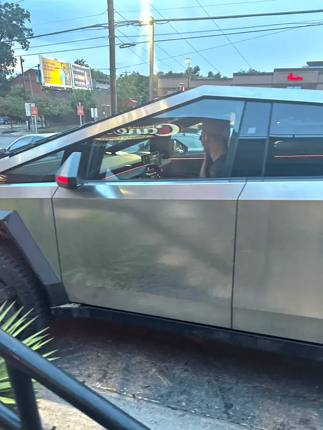 Tesla Cybertruck Ambient lighting (interior) confirmed in Cybertruck! (spotted 8/23/23) + front camera display screen view tesla cybertruck ambient lighting lights interior