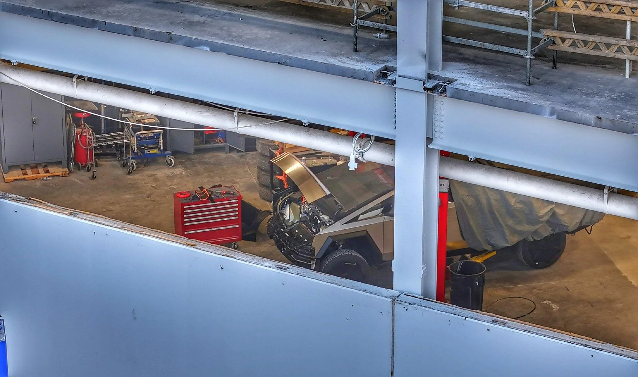 Tesla Cybertruck Frunk in the raw - best view yet? CT Frunk