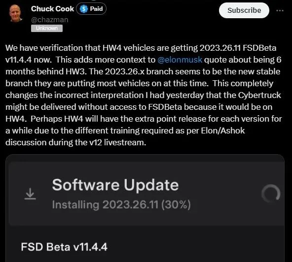 Tesla Cybertruck Explain HW3 v HW4 Implications for CT? w8kM7MF