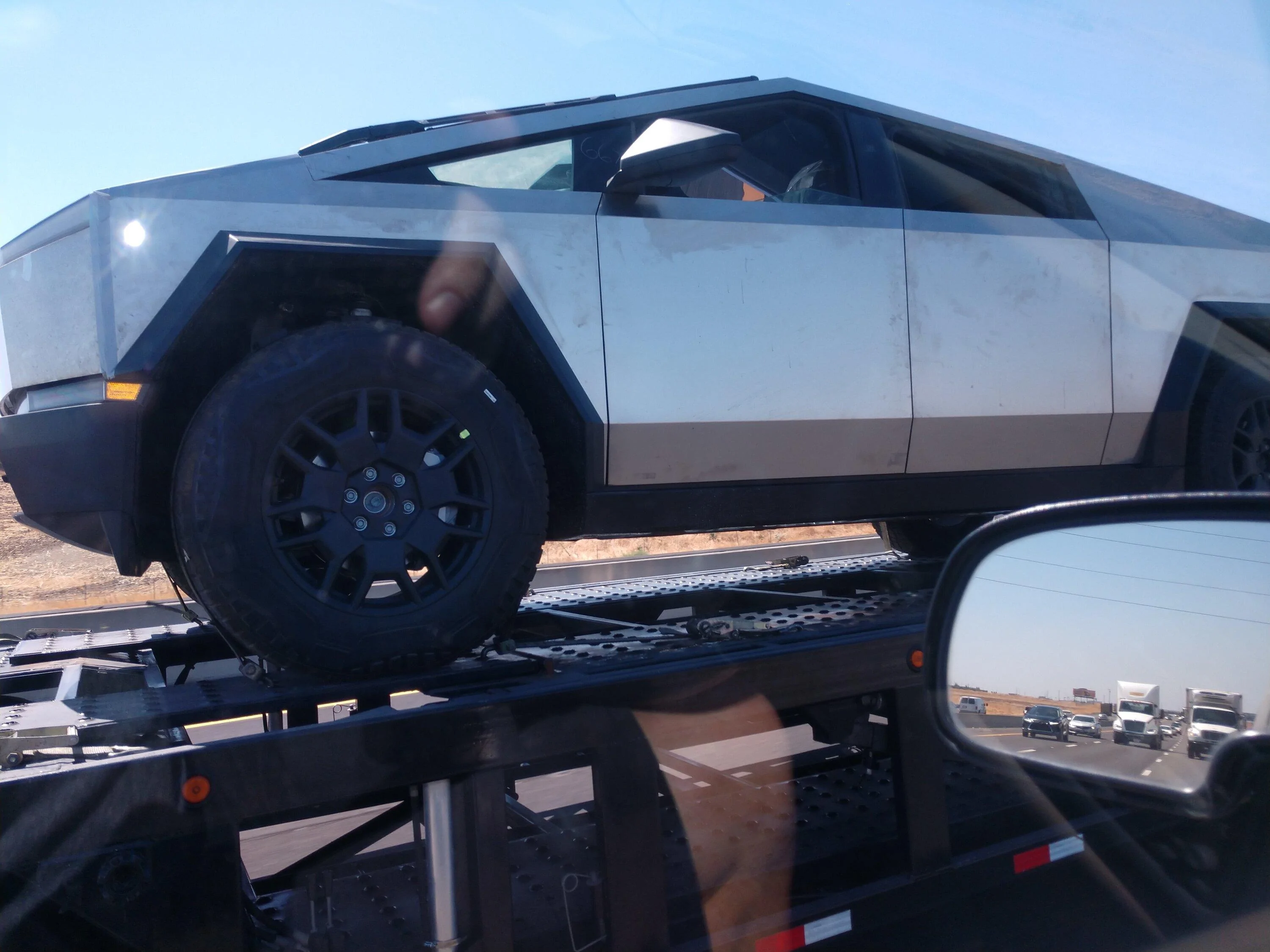 Tesla Cybertruck 8/29: Cybertrucks spotted heading towards Fremont + unloading videos + reverse sound + open frunk look! IMG_20230829_121949460