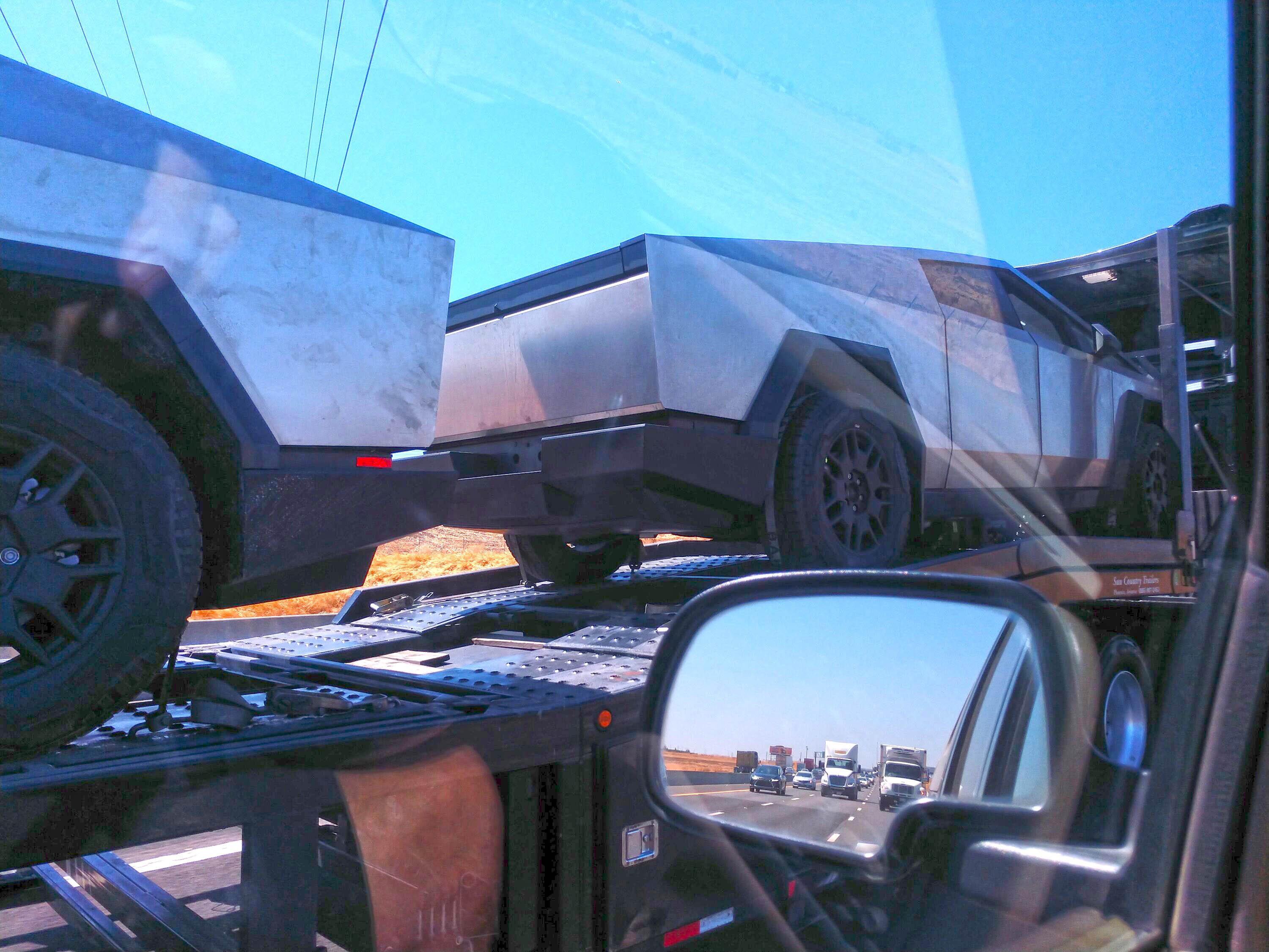 Tesla Cybertruck 8/29: Cybertrucks spotted heading towards Fremont + unloading videos + reverse sound + open frunk look! IMG_20230829_121945971