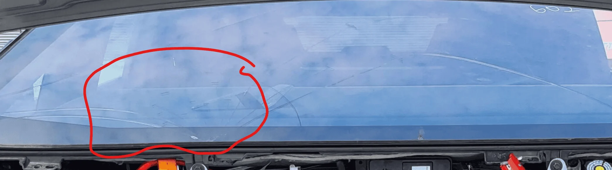 Tesla Cybertruck Closeups!! Dual Motor Cybertruck shows frunk open, alcantara headliner, perforated seats, rectangular steering wheel, VIN # (8/31 pics) 1693533877785
