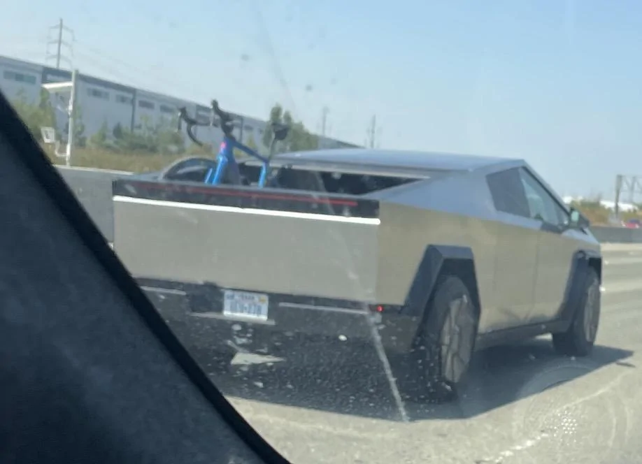 Tesla Cybertruck Saw my first Cybertruck today and you would've thought I saw Santa Claus fly by! 🚲 Bicycle spotted in vault bed Screenshot 2023-08-31 at 8.41.26 PM