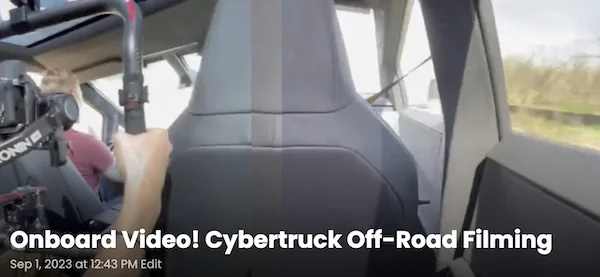 Tesla Cybertruck The Cybertruck was my intro to Tesla Screenshot 2023-09-01 at 1.18.32 PM
