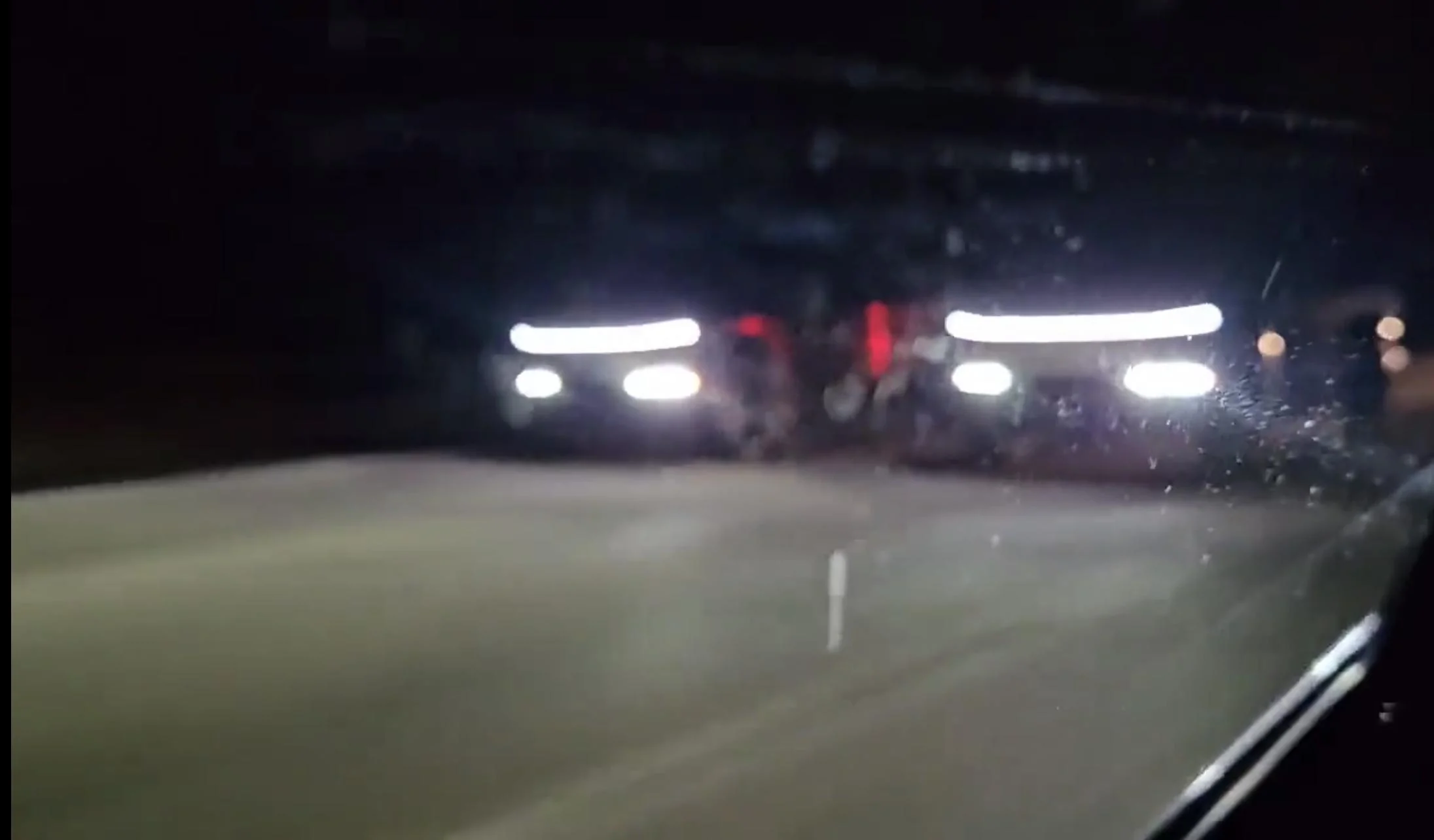 Tesla Cybertruck Two RC Wrapped Cybertrucks driving in formation at night 🤩 9E327241-36B5-4DD1-98B8-C304C13024BB