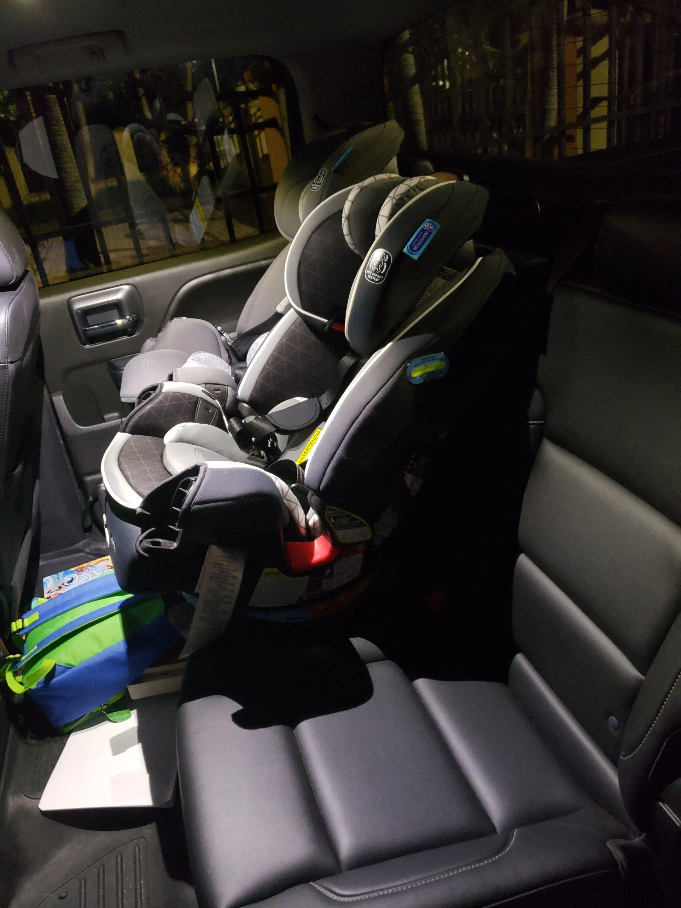 Tesla Cybertruck Child seat (front facing) install in Cybertruck -- first look photo 20230908_201139