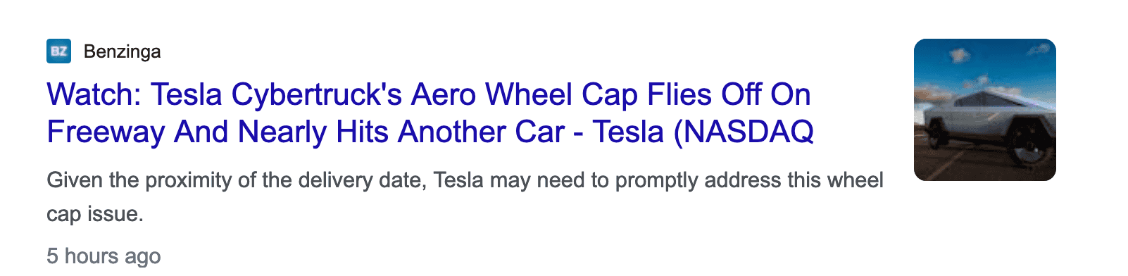 Tesla Cybertruck UFO! Cybertruck wheel cover flying off on freeway (video) 🛸 Screenshot 2023-09-12 at 09-28-51 cybertruck - Google Search
