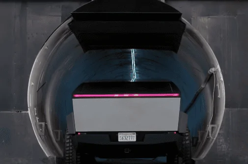 Tesla Cybertruck Spotted: CyberTruck U-Turns (and F-150 comparison). Rear wheel steering in action Screenshot 2023-09-13 at 2.37.09 PM