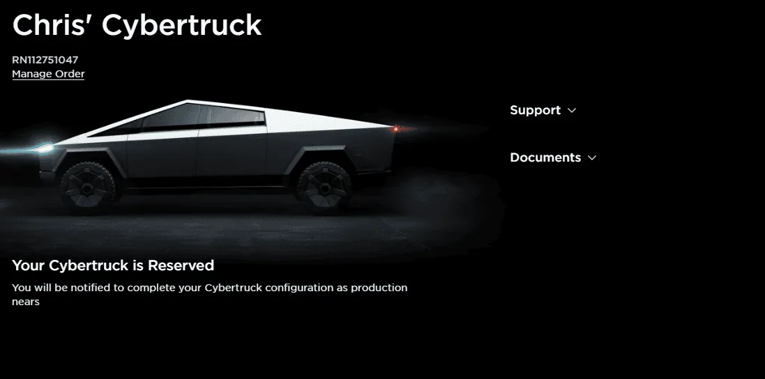 Tesla Cybertruck documents link no longer working in my CT reservation 1694725844223
